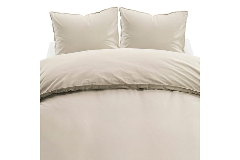 Dynetrekksett Dobbeltseng 3-Dels Humble - Beige - Tekstiler & tepper - Sengetøy - Sengesett