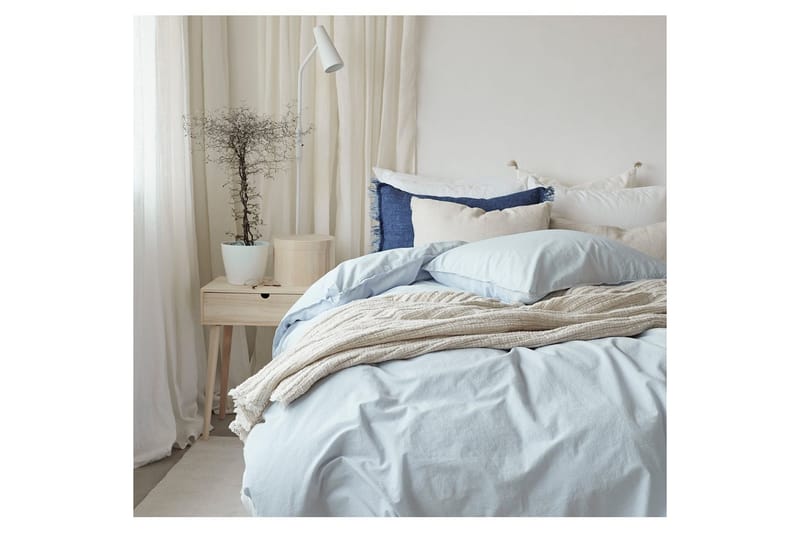 Dynetrekksett Dobbeltseng 3-Dels Humble - Blå - Tekstiler & tepper - Sengetøy - Sengesett