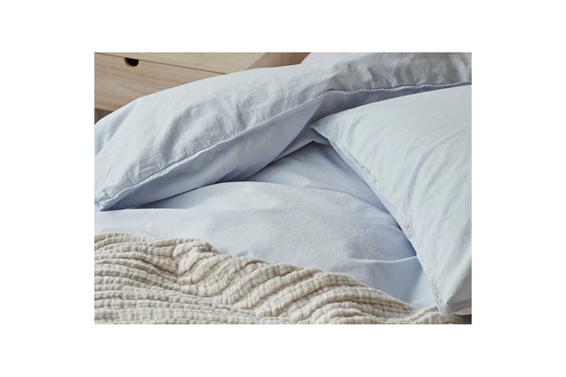 Dynetrekksett Dobbeltseng 3-Dels Humble - Blå - Tekstiler & tepper - Sengetøy - Sengesett
