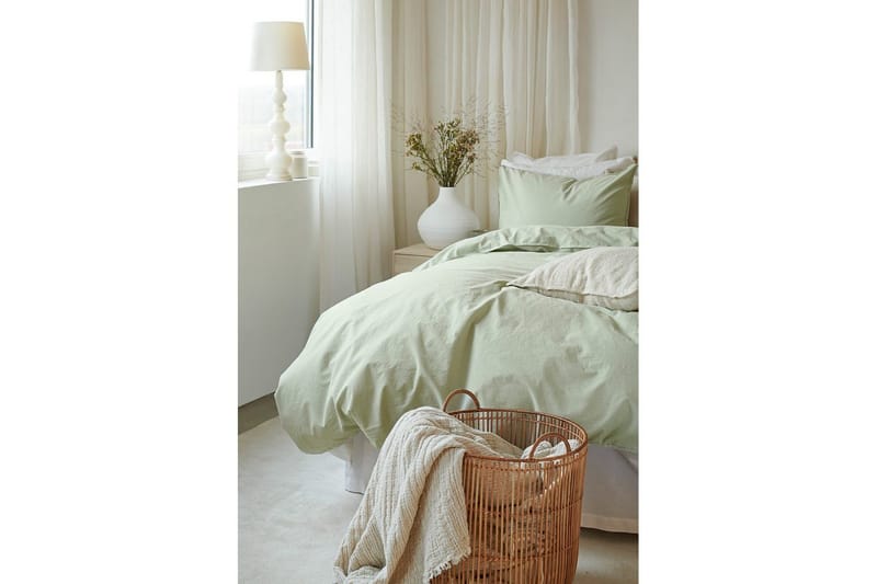 Dynetrekksett Dobbeltseng 3-Dels Humble - Grønn - Tekstiler & tepper - Sengetøy - Sengesett