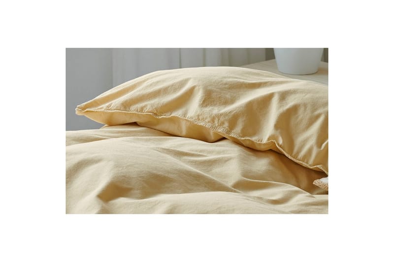Dynetrekksett Dobbeltseng 3-Dels Humble - Gul - Tekstiler & tepper - Sengetøy - Sengesett