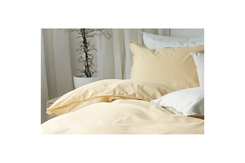Dynetrekksett Dobbeltseng 3-Dels Humble - Gul - Tekstiler & tepper - Sengetøy - Sengesett