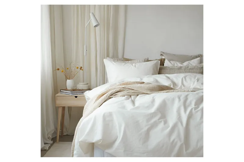 Dynetrekksett Dobbeltseng 3-Dels Humble - Hvit - Tekstiler & tepper - Sengetøy - Sengesett