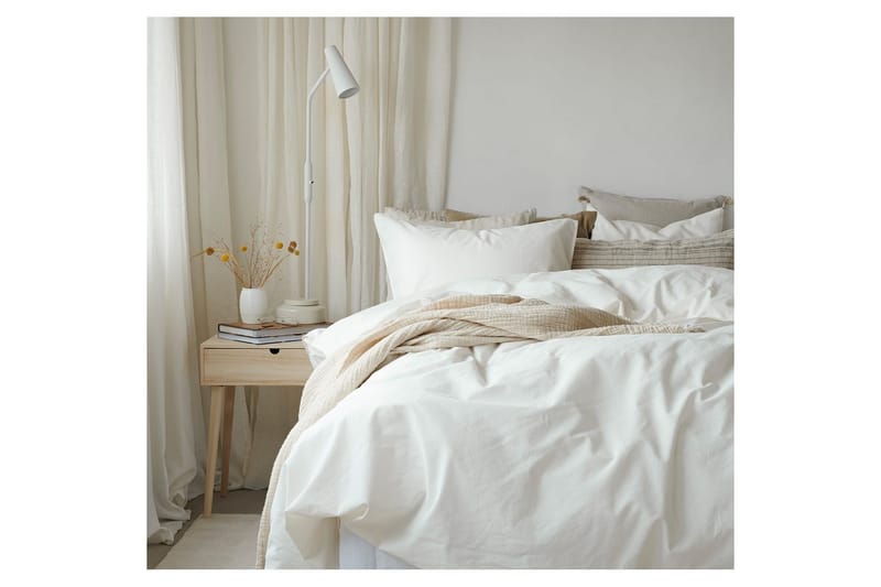 Dynetrekksett Dobbeltseng 3-Dels Humble - Hvit - Tekstiler & tepper - Sengetøy - Sengesett