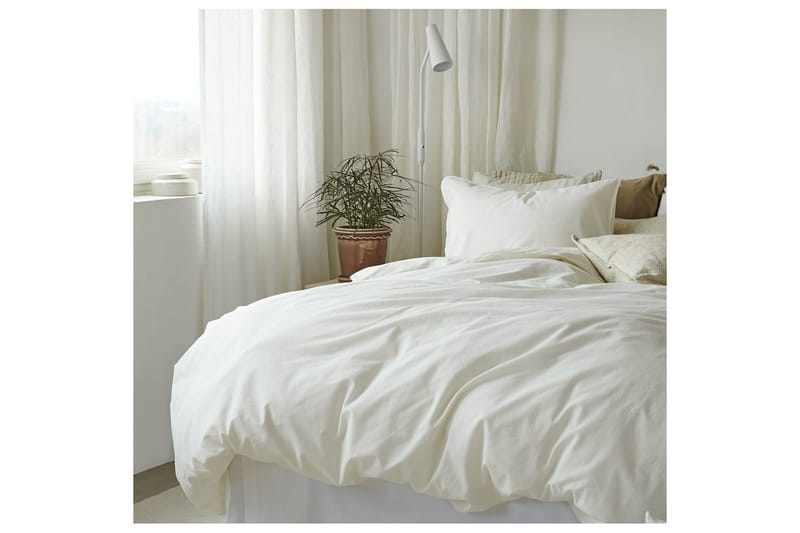 Dynetrekksett Dobbeltseng 3-Dels Humble - Hvit - Tekstiler & tepper - Sengetøy - Sengesett