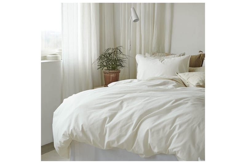 Dynetrekksett Dobbeltseng 3-Dels Humble - Hvit - Tekstiler & tepper - Sengetøy - Sengesett
