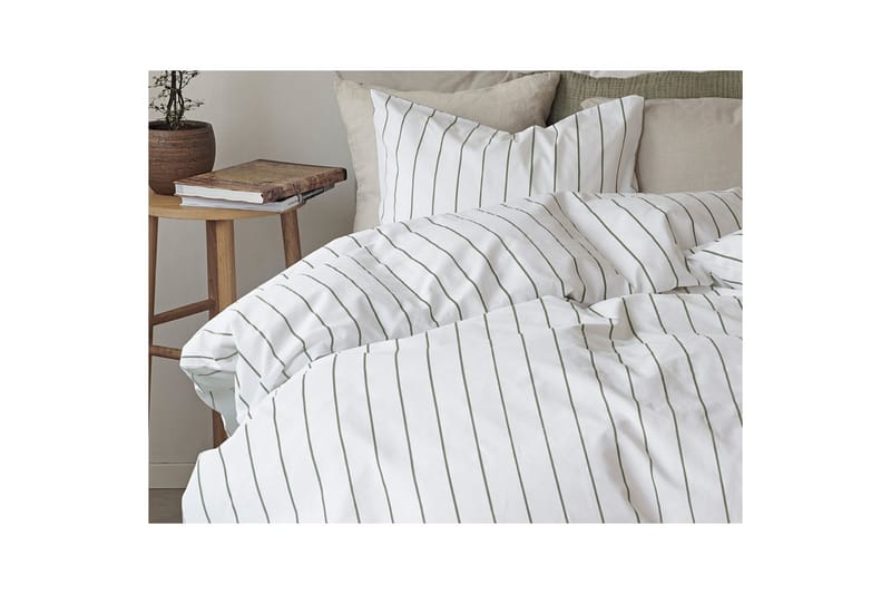 Dynetrekksett Dobbeltseng 3-Dels Saga - Grønn - Tekstiler & tepper - Sengetøy - Sengesett