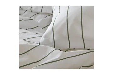 Dynetrekksett Dobbeltseng 3-Dels Saga - Grønn - Tekstiler & tepper - Sengetøy - Sengesett