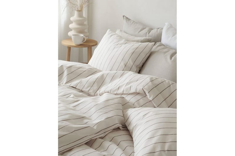 Dynetrekksett Dobbeltseng 3-Dels Saga - Lin - Tekstiler & tepper - Sengetøy - Sengesett