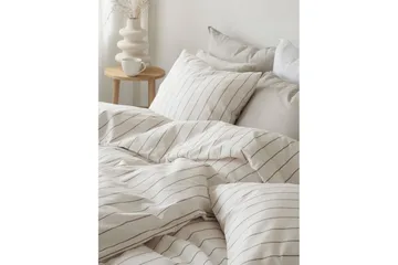 Dynetrekksett Dobbeltseng 3-Dels Saga - Lin - Tekstiler & tepper - Sengetøy - Sengesett