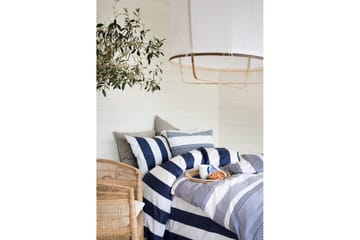 Dynetrekksett Dobbeltseng 3-Dels Block Stripe - Marineblå - Tekstiler & tepper - Sengetøy - Sengesett - Dynetrekksett dobbeltseng