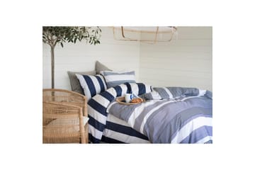 Dynetrekksett Dobbeltseng 3-Dels Block Stripe - Marineblå - Tekstiler & tepper - Sengetøy - Sengesett - Dynetrekksett dobbeltseng