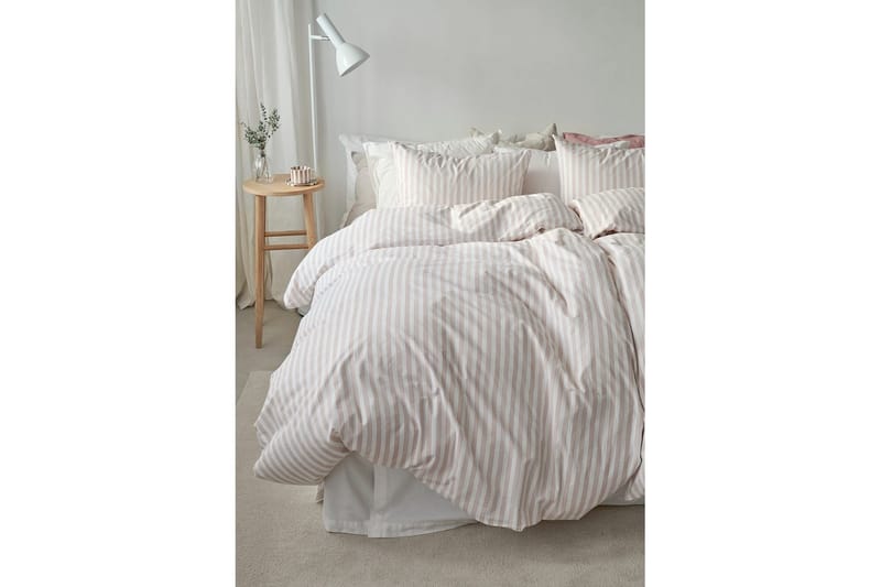 Dynetrekksett Enkeltseng 2-deler Mirjam - Rosa - Tekstiler & tepper - Sengetøy - Sengesett