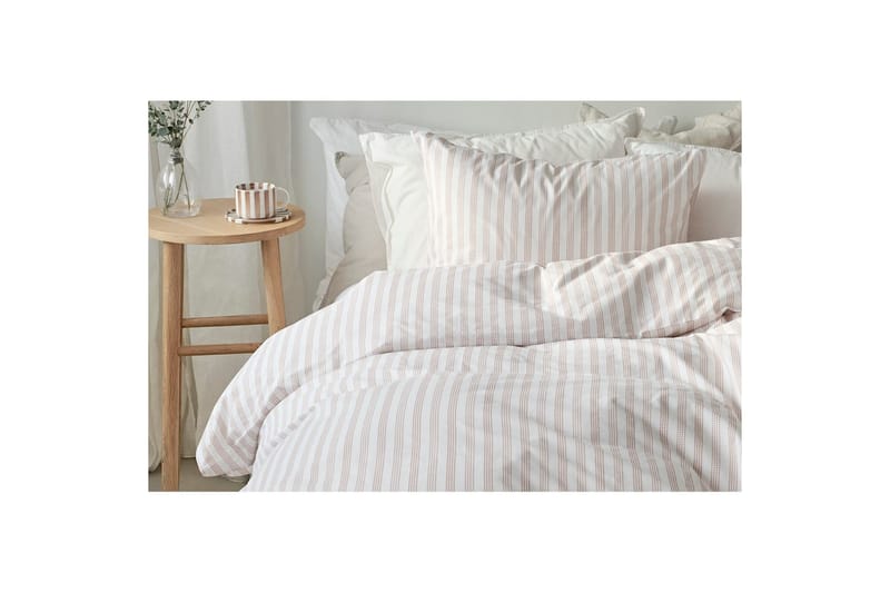 Dynetrekksett Enkeltseng 2-deler Mirjam - Rosa - Tekstiler & tepper - Sengetøy - Sengesett