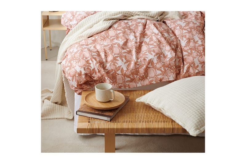 Dynetrekksett Enkeltseng 2-deler Pomegranate - Peach - Tekstiler & tepper - Sengetøy - Sengesett