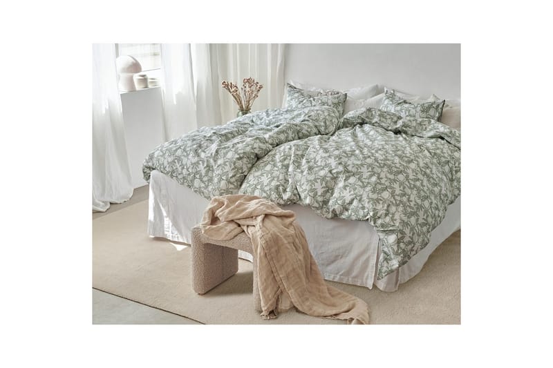 Dynetrekksett Enkeltseng 2-deler Pomegranate - Grønn - Tekstiler & tepper - Sengetøy - Dyne