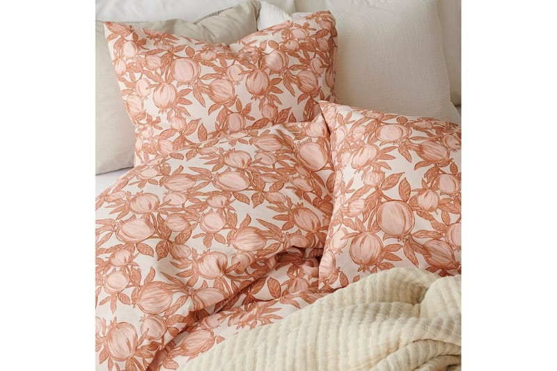 Dynetrekksett Enkeltseng 2-deler Pomegranate - Peach - Tekstiler & tepper - Sengetøy - Dyne