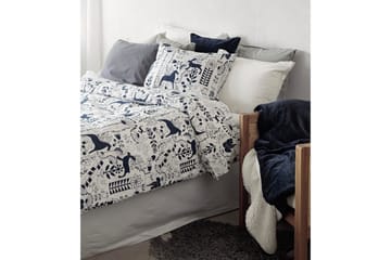 Dynetrekksett Enkeltseng 2-Delers Äppelbo - Marineblå - Tekstiler & tepper - Sengetøy - Sengesett