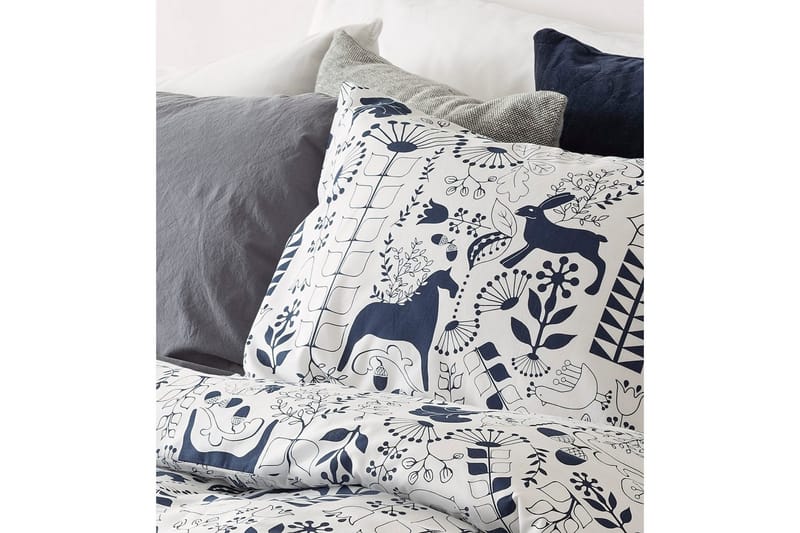 Dynetrekksett Enkeltseng 2-Delers Äppelbo - Marineblå - Tekstiler & tepper - Sengetøy - Sengesett