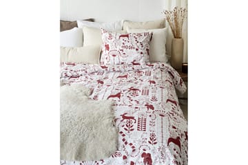 Dynetrekksett Enkeltseng 2-Delers Äppelbo - Rød - Tekstiler & tepper - Sengetøy - Sengesett