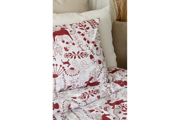 Dynetrekksett Enkeltseng 2-Delers Äppelbo - Rød - Tekstiler & tepper - Sengetøy - Sengesett