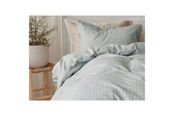 Dynetrekksett Enkeltseng 2-Delers Birger Flanell - Grønn - Tekstiler & tepper - Sengetøy - Sengesett