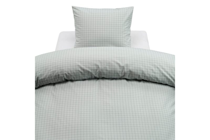 Dynetrekksett Enkeltseng 2-Delers Birger Flanell, Grønn