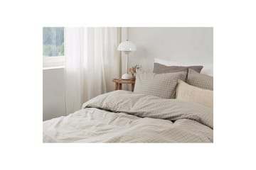 Dynetrekksett Enkeltseng 2-Delers Birger Flanell - Greige - Tekstiler & tepper - Sengetøy - Dyne