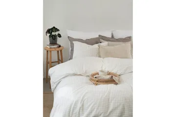 Dynetrekksett Enkeltseng 2-Delers Birger Flanell - Offwhite - Tekstiler & tepper - Sengetøy - Dyne