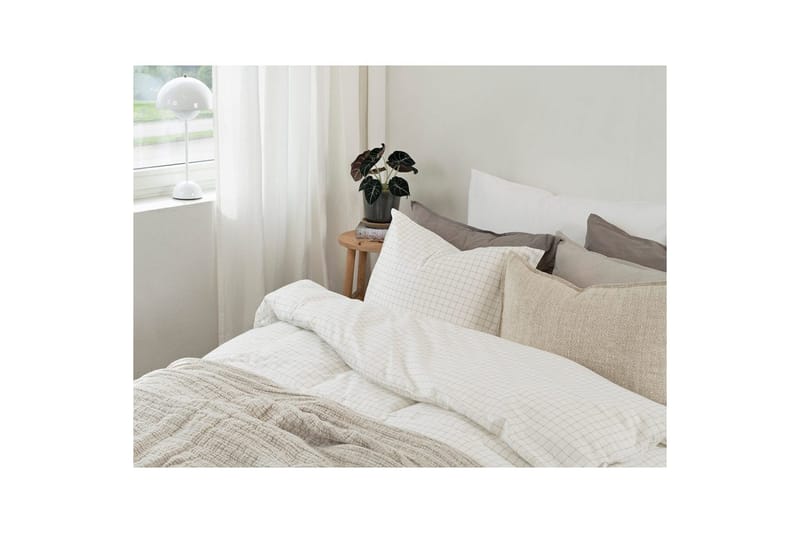 Dynetrekksett Enkeltseng 2-Delers Birger Flanell - Offwhite - Tekstiler & tepper - Sengetøy - Dyne