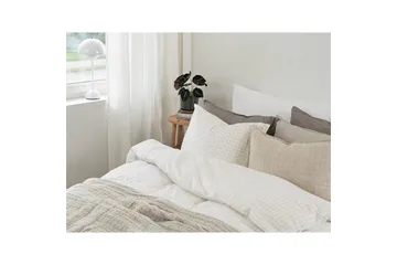 Dynetrekksett Enkeltseng 2-Delers Birger Flanell - Offwhite - Tekstiler & tepper - Sengetøy - Sengesett