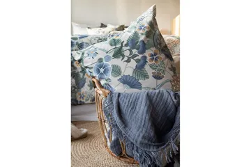 Dynetrekksett Enkeltseng 2-Delers Blombacken - Blå - Tekstiler & tepper - Sengetøy - Sengesett