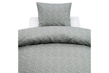 Dynetrekksett Enkeltseng 2-Delers Rita Flower Grønn - Tekstiler & tepper - Sengetøy - Sengesett
