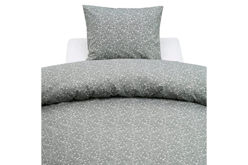 Dynetrekksett Enkeltseng 2-Delers Rita Flower Grønn