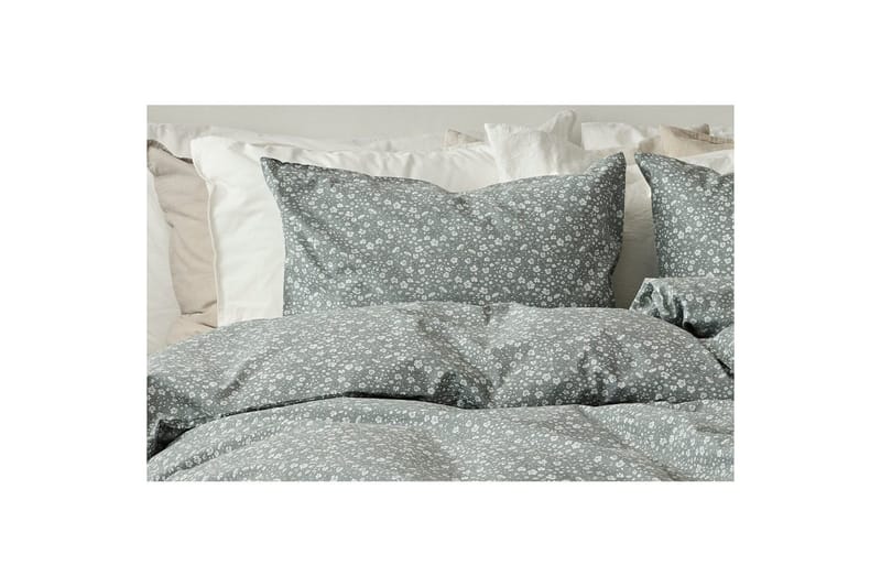 Dynetrekksett Enkeltseng 2-Delers Rita Flower Grønn - Tekstiler & tepper - Sengetøy - Sengesett