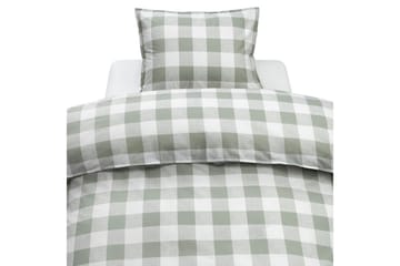 Dynetrekksett Enkeltseng 2-Delers Ruta Grønn - Tekstiler & tepper - Sengetøy - Sengesett
