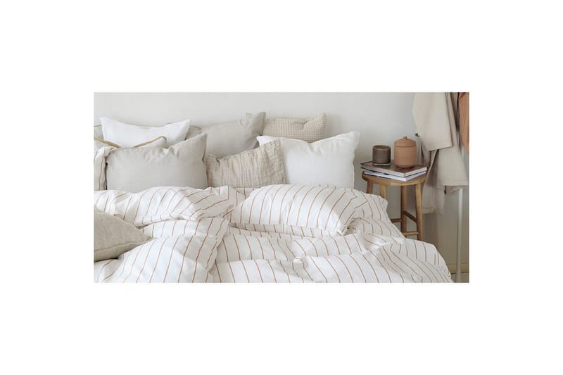 Dynetrekksett Enkeltseng 2-Delers Saga - Oransje - Tekstiler & tepper - Sengetøy - Sengesett