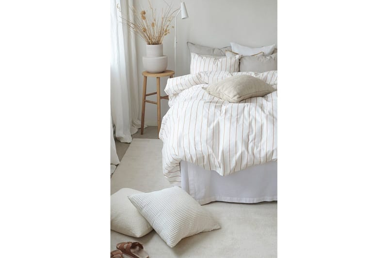 Dynetrekksett Enkeltseng 2-Delers Saga - Oransje - Tekstiler & tepper - Sengetøy - Sengesett