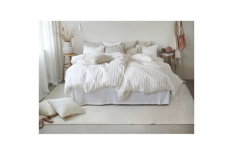 Dynetrekksett Enkeltseng 2-Delers Saga - Oransje - Tekstiler & tepper - Sengetøy - Sengesett