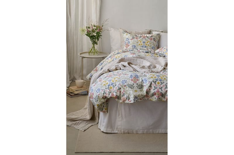 Dynetrekksett Enkeltseng 2-Delers Sommerblomster Multi - Tekstiler & tepper - Sengetøy - Dyne