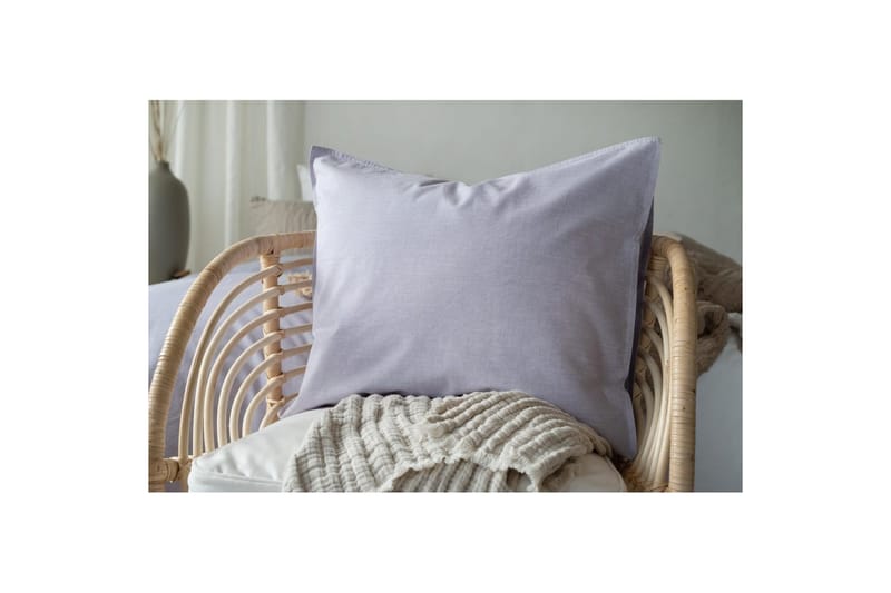 Dynetrekksett Enkeltseng 2-Delers Vasket - Lilla - Tekstiler & tepper - Sengetøy - Sengesett