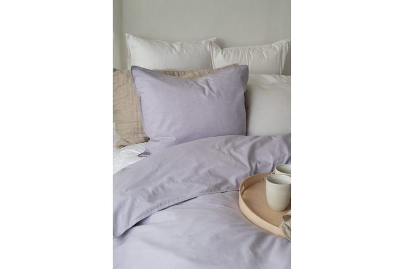 Dynetrekksett Enkeltseng 2-Delers Vasket - Lilla - Tekstiler & tepper - Sengetøy - Sengesett