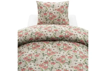 Dynetrekksett Enkeltseng 2-Dels Fleur - Rosa - Tekstiler & tepper - Sengetøy - Sengesett