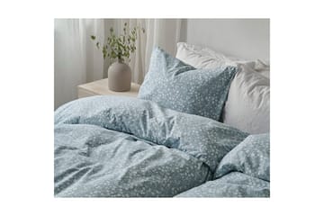 Dynetrekksett Enkeltseng 2-Dels Hedda - Blå - Tekstiler & tepper - Sengetøy - Sengesett