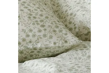 Dynetrekksett Enkeltseng 2-Dels Hedda - Grønn - Tekstiler & tepper - Sengetøy - Sengesett