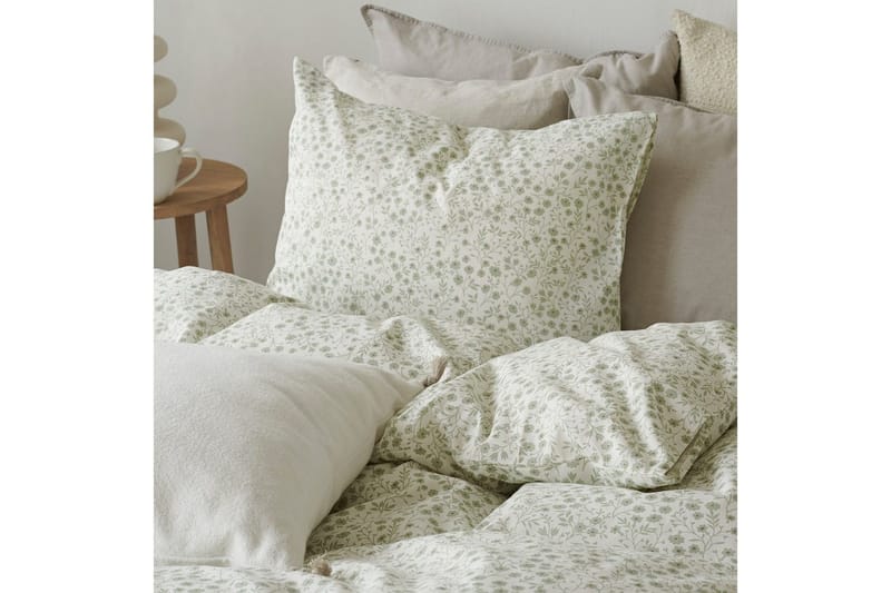 Dynetrekksett Enkeltseng 2-Dels Hedda - Grønn - Tekstiler & tepper - Sengetøy - Sengesett