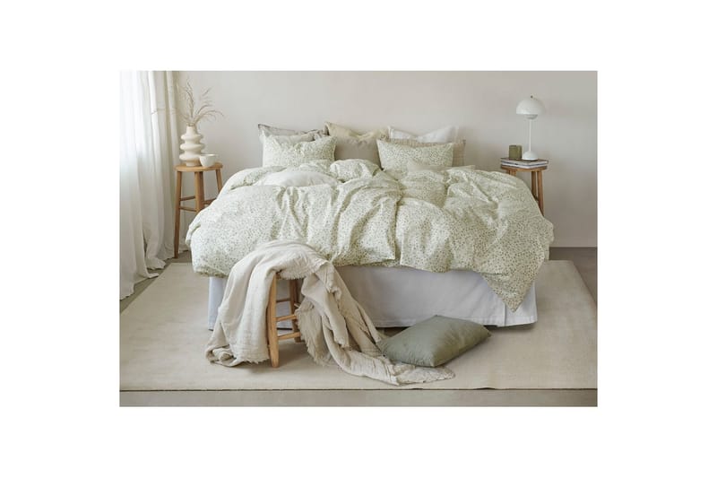 Dynetrekksett Enkeltseng 2-Dels Hedda - Grønn - Tekstiler & tepper - Sengetøy - Sengesett