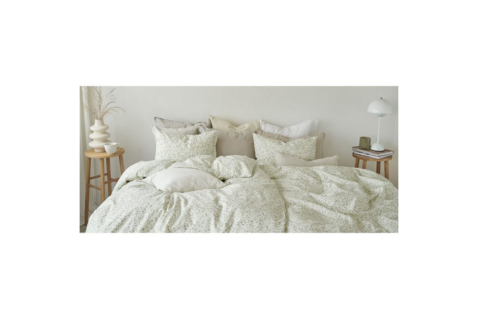 Dynetrekksett Enkeltseng 2-Dels Hedda - Grønn - Tekstiler & tepper - Sengetøy - Sengesett