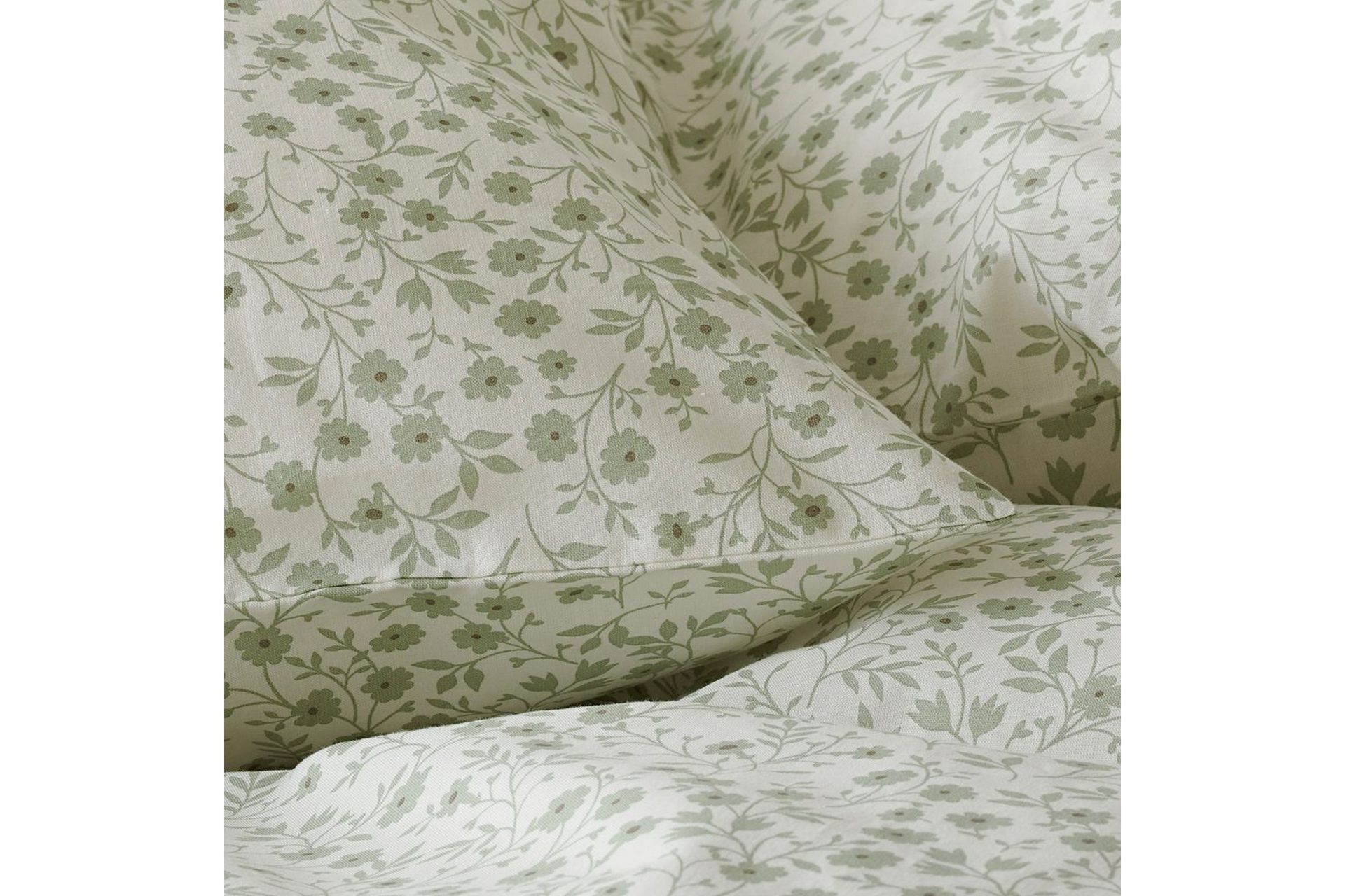 Dynetrekksett Enkeltseng 2-Dels Hedda - Grønn - Tekstiler & tepper - Sengetøy - Sengesett