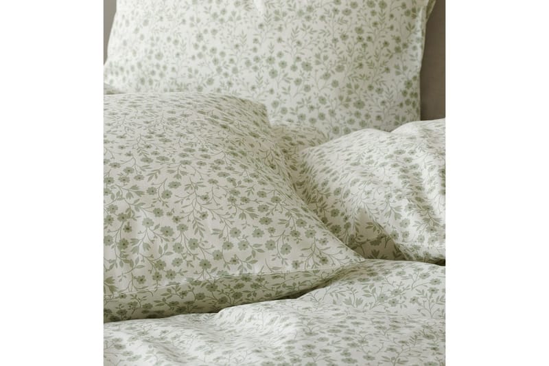 Dynetrekksett Enkeltseng 2-Dels Hedda - Grønn - Tekstiler & tepper - Sengetøy - Sengesett